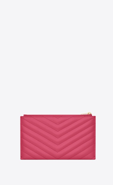 Monogram bill pouch in grain de poudre embossed leather